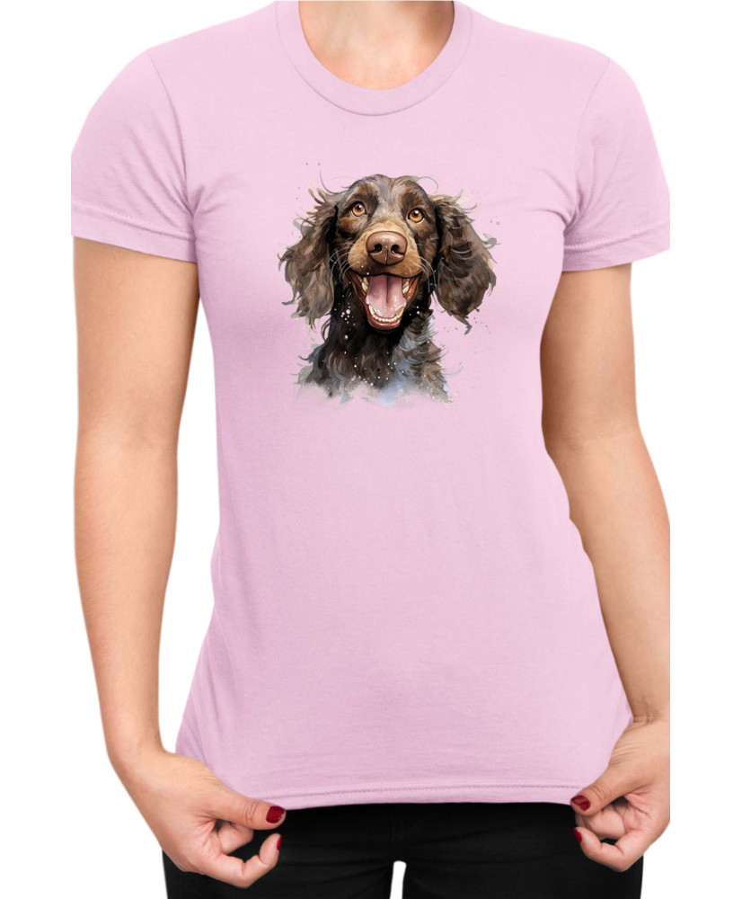 Дамска Тениска Funny Dogs Breeds American Water Spaniel 01