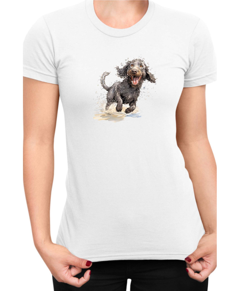 Дамска Тениска Funny Dogs Breeds American Water Spaniel 02