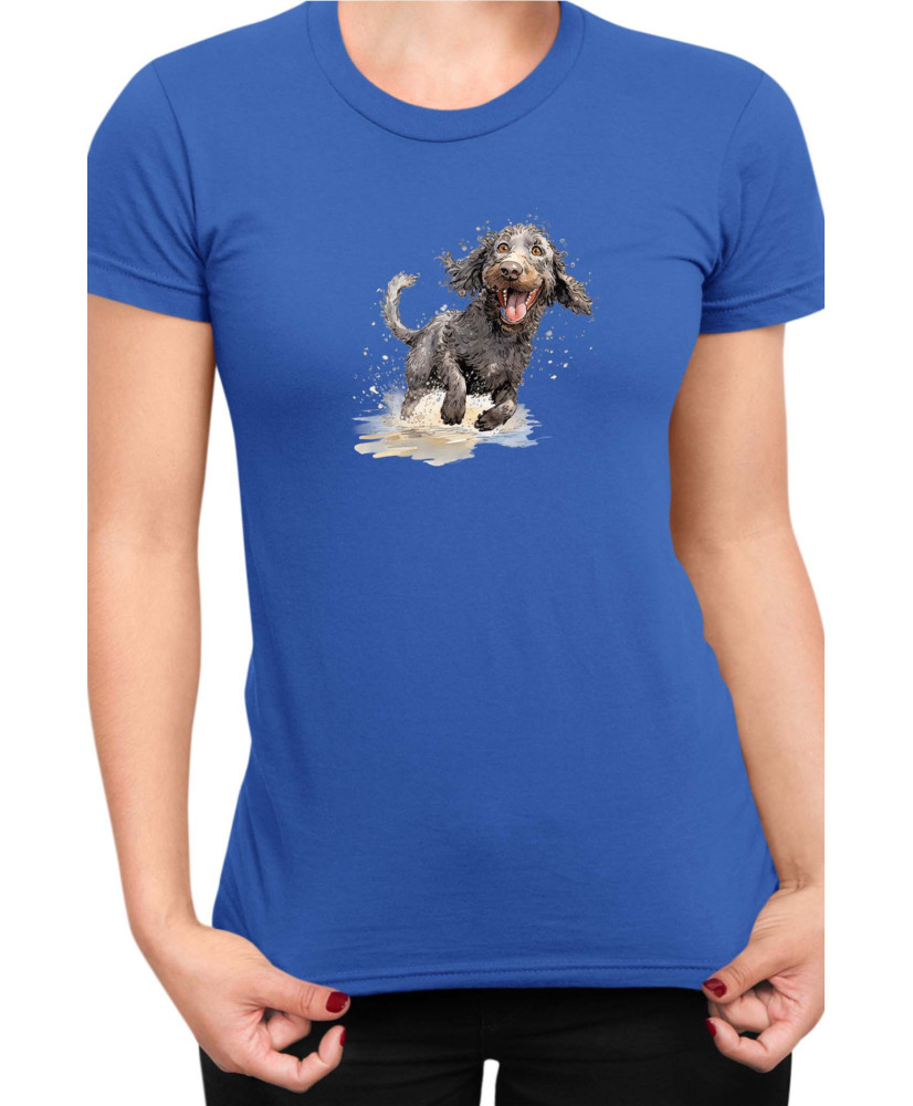 Дамска Тениска Funny Dogs Breeds American Water Spaniel 02