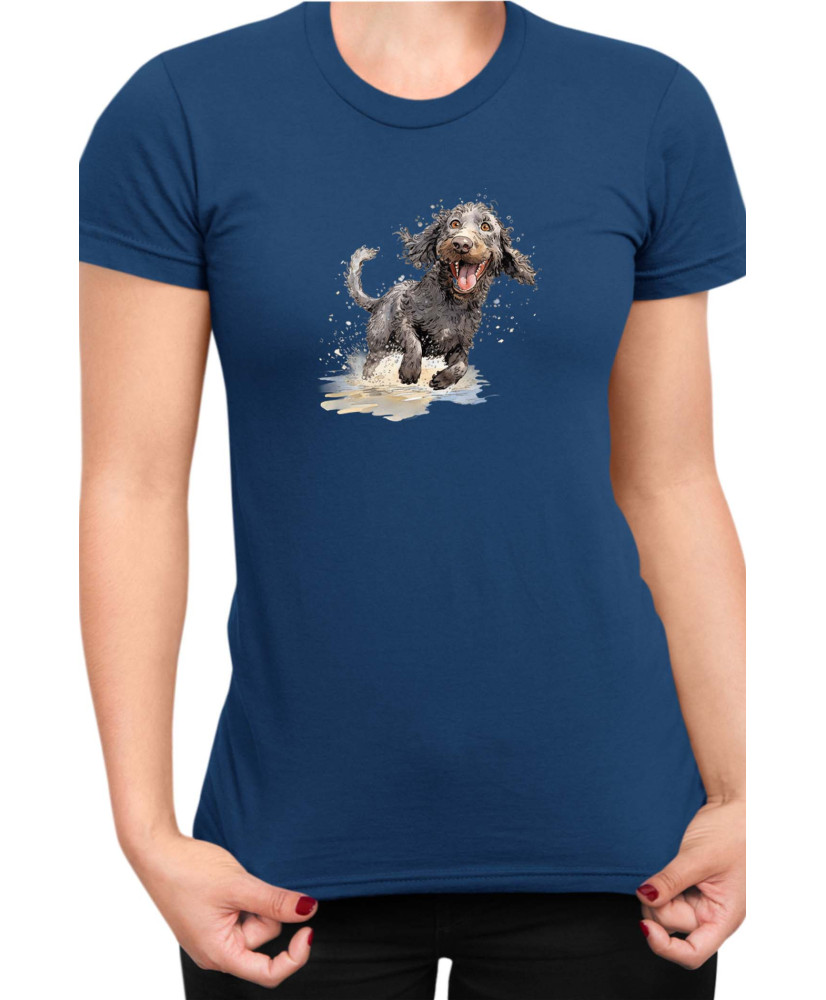 Дамска Тениска Funny Dogs Breeds American Water Spaniel 02