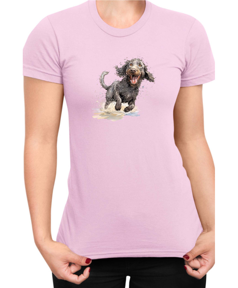 Дамска Тениска Funny Dogs Breeds American Water Spaniel 02