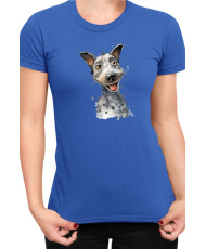Дамска Тениска Funny Dogs Breeds Australian Cattle Dog