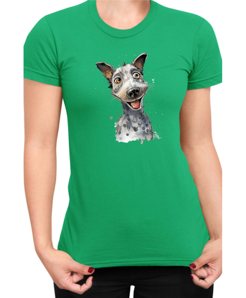 Дамска Тениска Funny Dogs Breeds Australian Cattle Dog