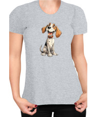 Дамска Тениска Funny Dogs Breeds Beagle 01