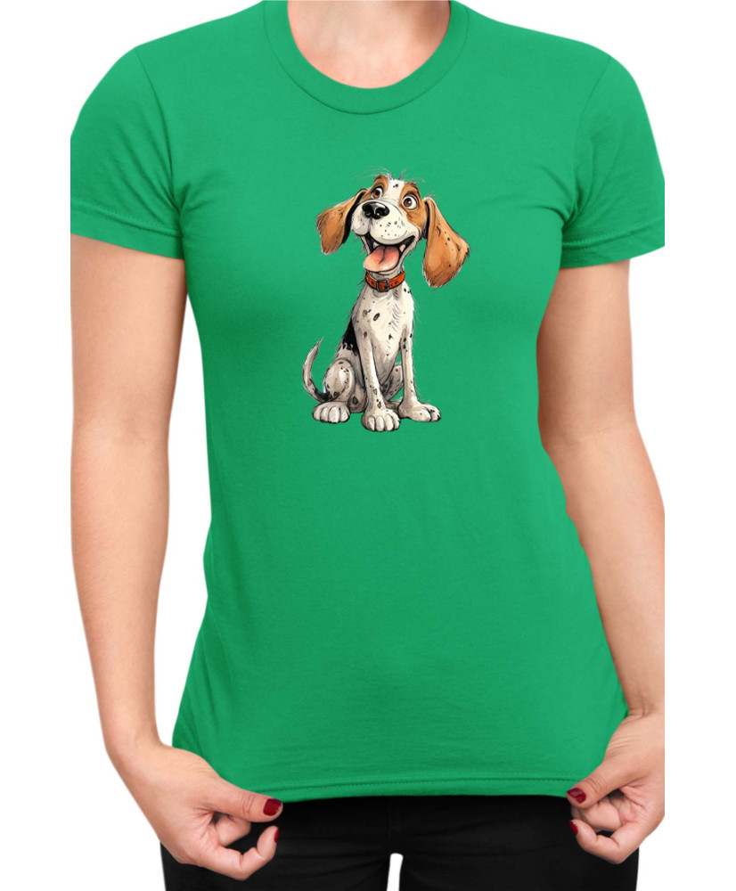 Дамска Тениска Funny Dogs Breeds Beagle 01
