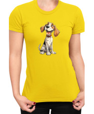 Дамска Тениска Funny Dogs Breeds Beagle 01