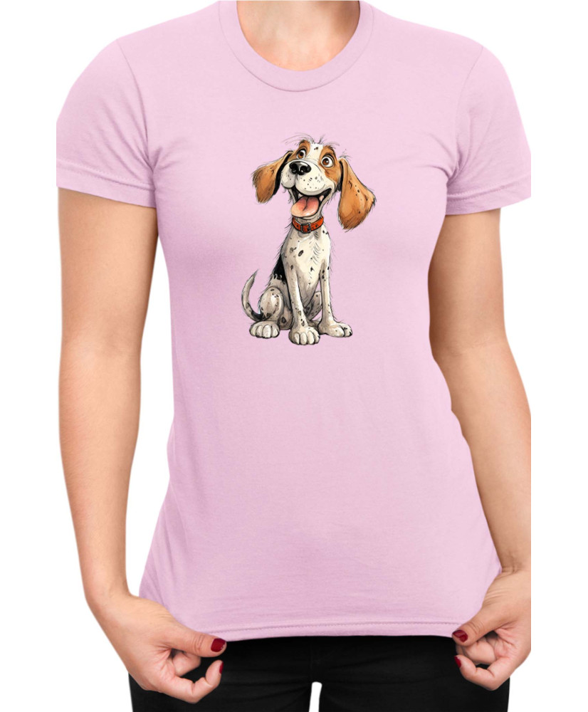 Дамска Тениска Funny Dogs Breeds Beagle 01 Дамска Тениска Funny Dogs Breeds Beagle 01