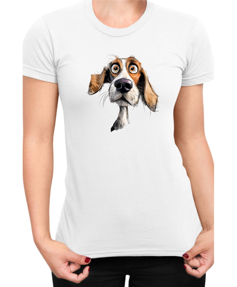 Дамска Тениска Funny Dogs Breeds Beagle 02