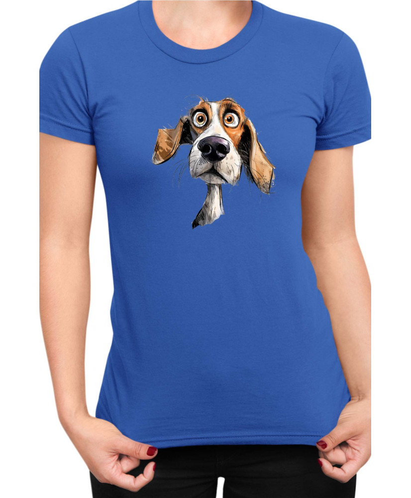 Дамска Тениска Funny Dogs Breeds Beagle 02
