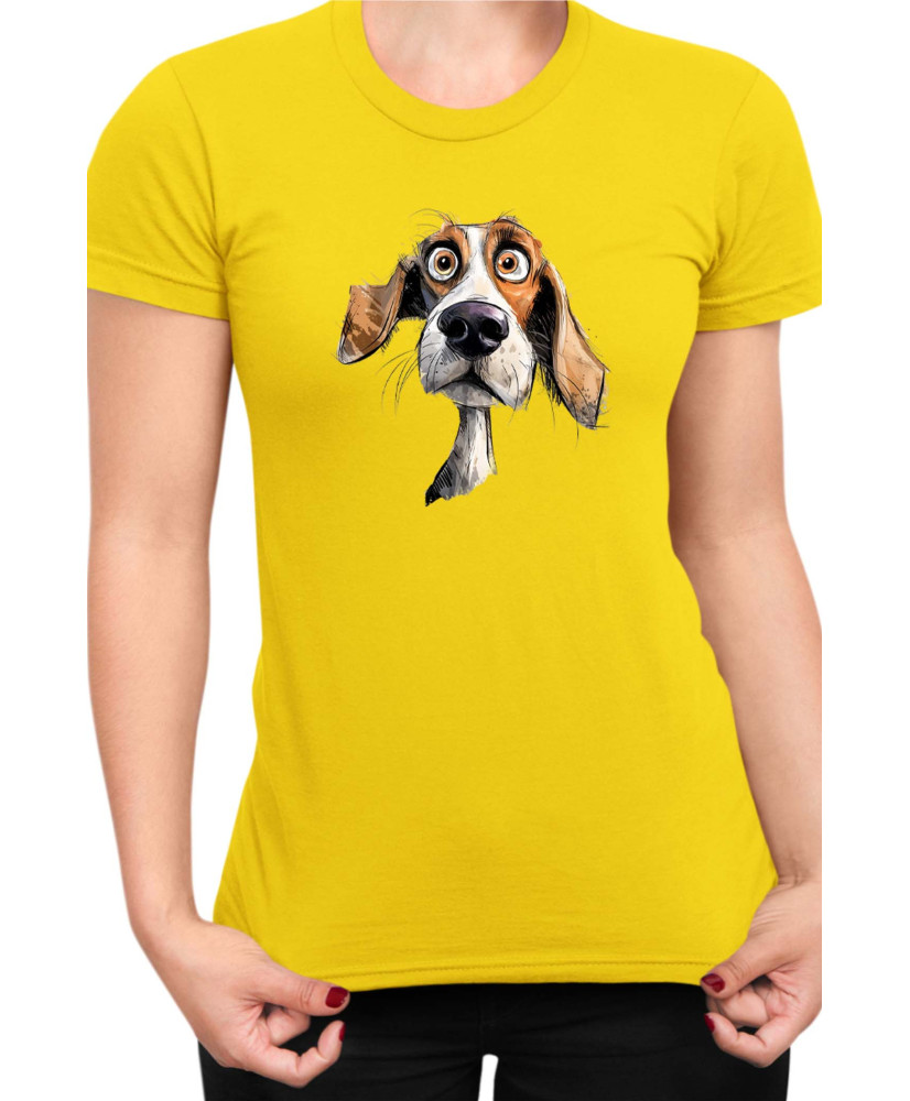 Дамска Тениска Funny Dogs Breeds Beagle 02