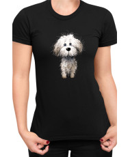 Дамска Тениска Funny Dogs Breeds Bichon Frise