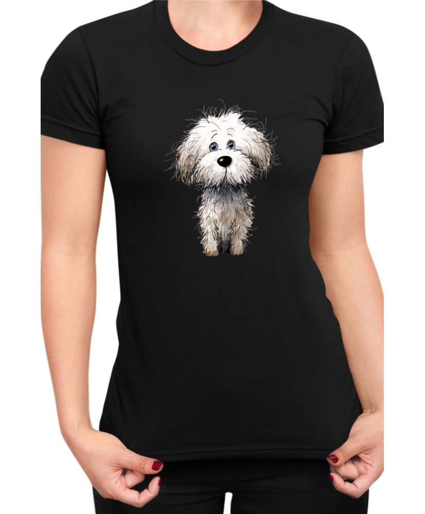 Дамска Тениска Funny Dogs Breeds Bichon Frise