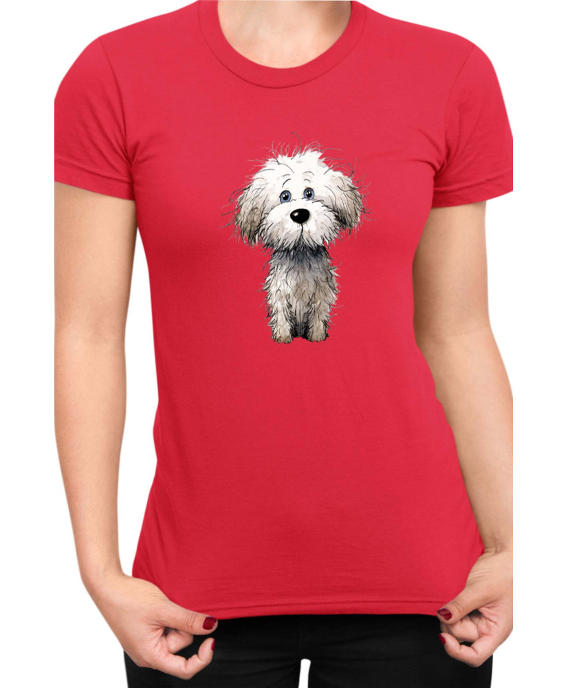 Дамска Тениска Funny Dogs Breeds Bichon Frise