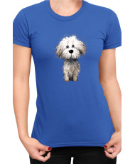 Дамска Тениска Funny Dogs Breeds Bichon Frise