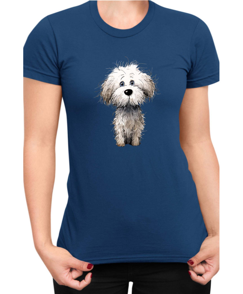 Дамска Тениска Funny Dogs Breeds Bichon Frise