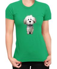 Дамска Тениска Funny Dogs Breeds Bichon Frise