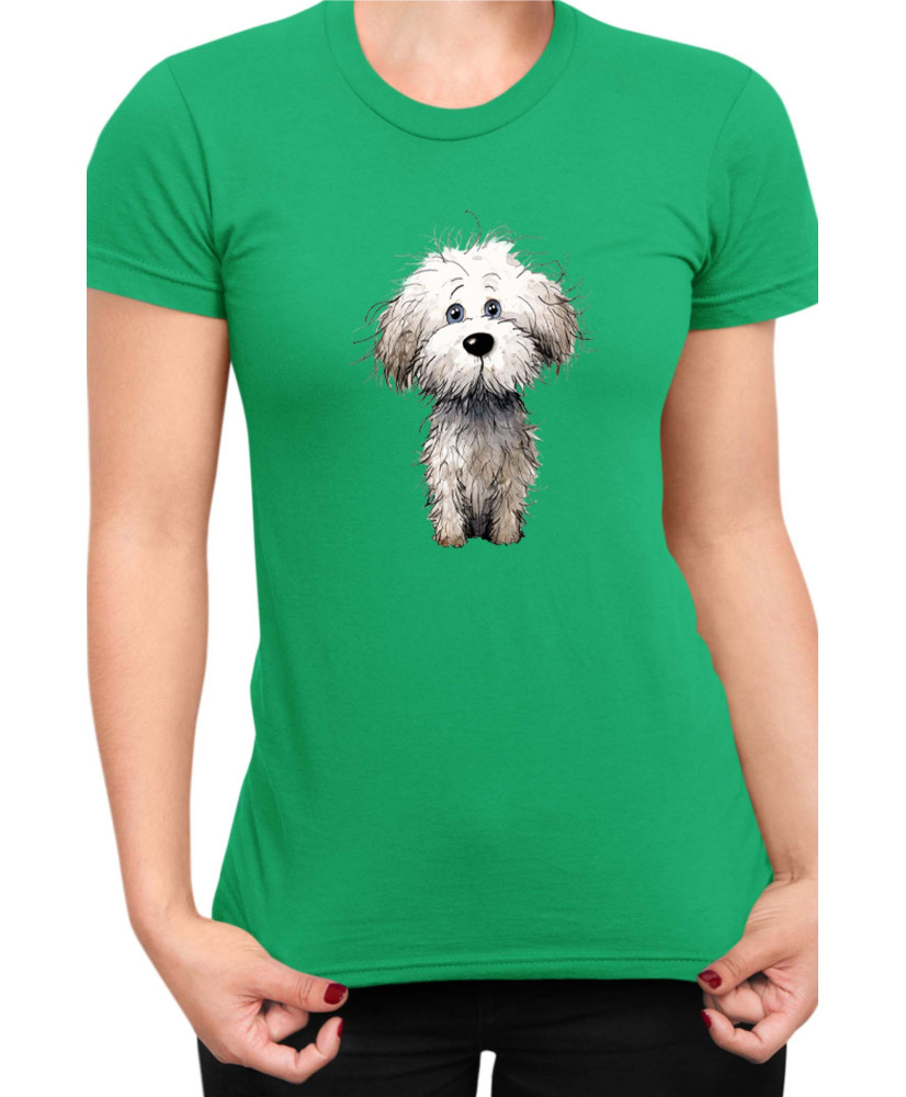 Дамска Тениска Funny Dogs Breeds Bichon Frise
