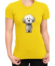 Дамска Тениска Funny Dogs Breeds Bichon Frise