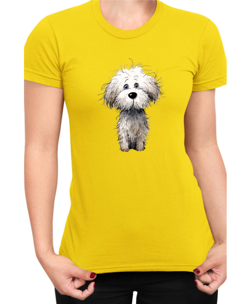 Дамска Тениска Funny Dogs Breeds Bichon Frise