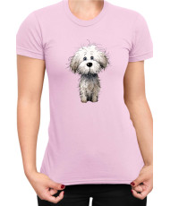 Дамска Тениска Funny Dogs Breeds Bichon Frise