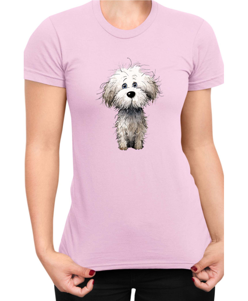 Дамска Тениска Funny Dogs Breeds Bichon Frise