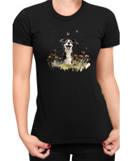 Дамска Тениска Funny Dogs Breeds Border Collie 01