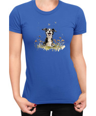 Дамска Тениска Funny Dogs Breeds Border Collie 01