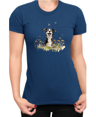 Дамска Тениска Funny Dogs Breeds Border Collie 01