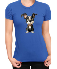 Дамска Тениска Funny Dogs Breeds Boston Terrier 01