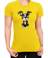 Дамска Тениска Funny Dogs Breeds Boston Terrier 01