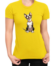Дамска Тениска Funny Dogs Breeds Boston Terrier 02
