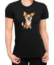 Дамска Тениска Funny Dogs Breeds Corgi
