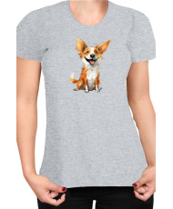 Дамска Тениска Funny Dogs Breeds Corgi