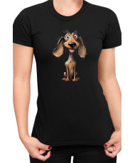 Дамска Тениска Funny Dogs Breeds Dachshund 01