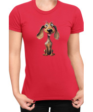 Дамска Тениска Funny Dogs Breeds Dachshund 01