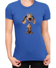 Дамска Тениска Funny Dogs Breeds Dachshund 01