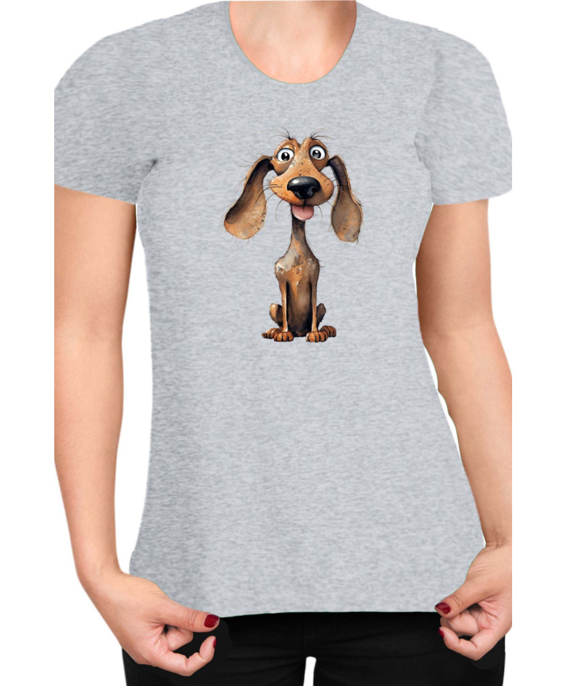 Дамска Тениска Funny Dogs Breeds Dachshund 01