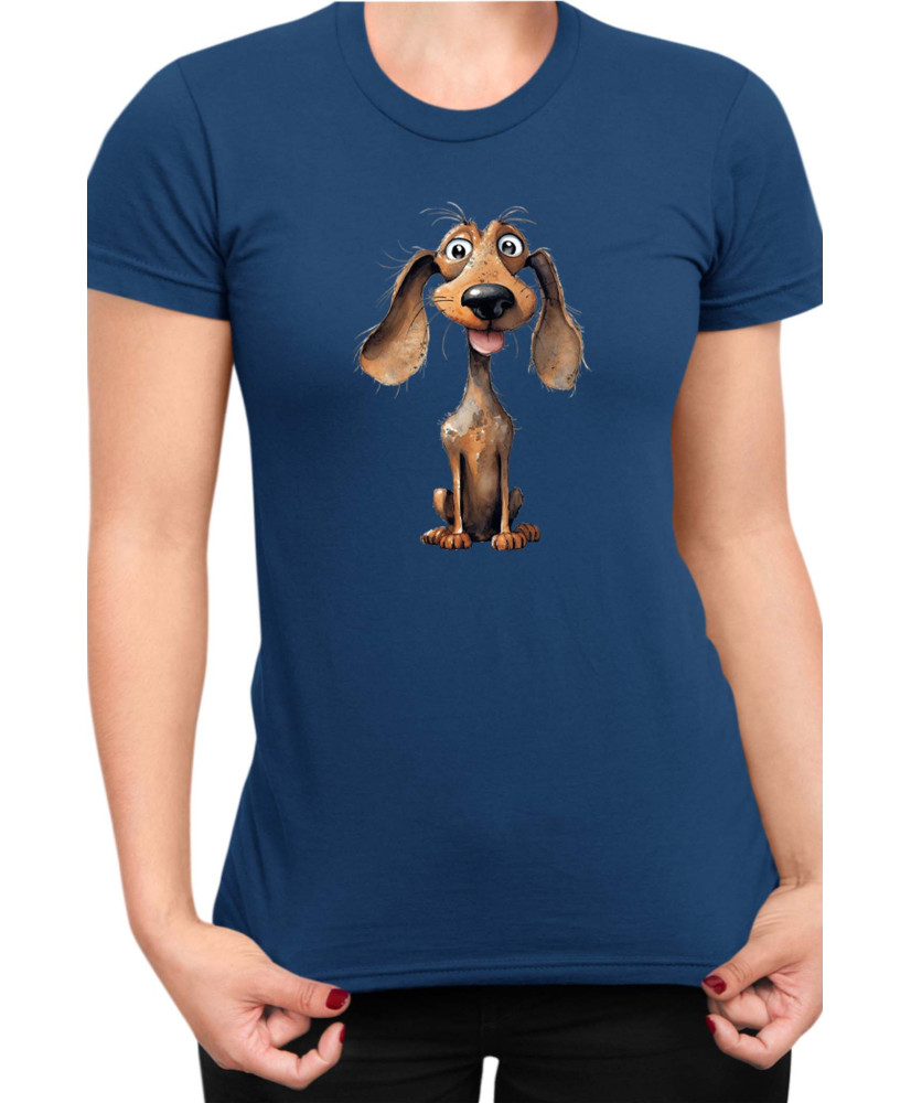 Дамска Тениска Funny Dogs Breeds Dachshund 01