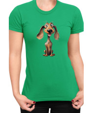 Дамска Тениска Funny Dogs Breeds Dachshund 01