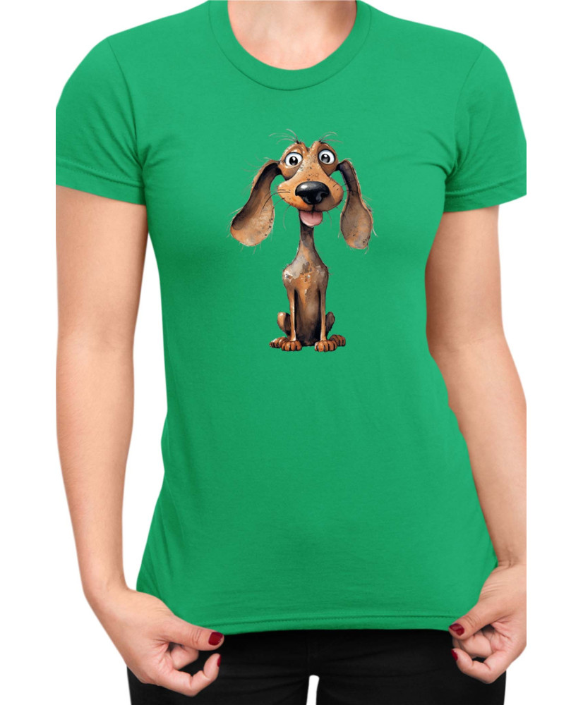 Дамска Тениска Funny Dogs Breeds Dachshund 01