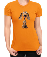 Дамска Тениска Funny Dogs Breeds Dachshund 01