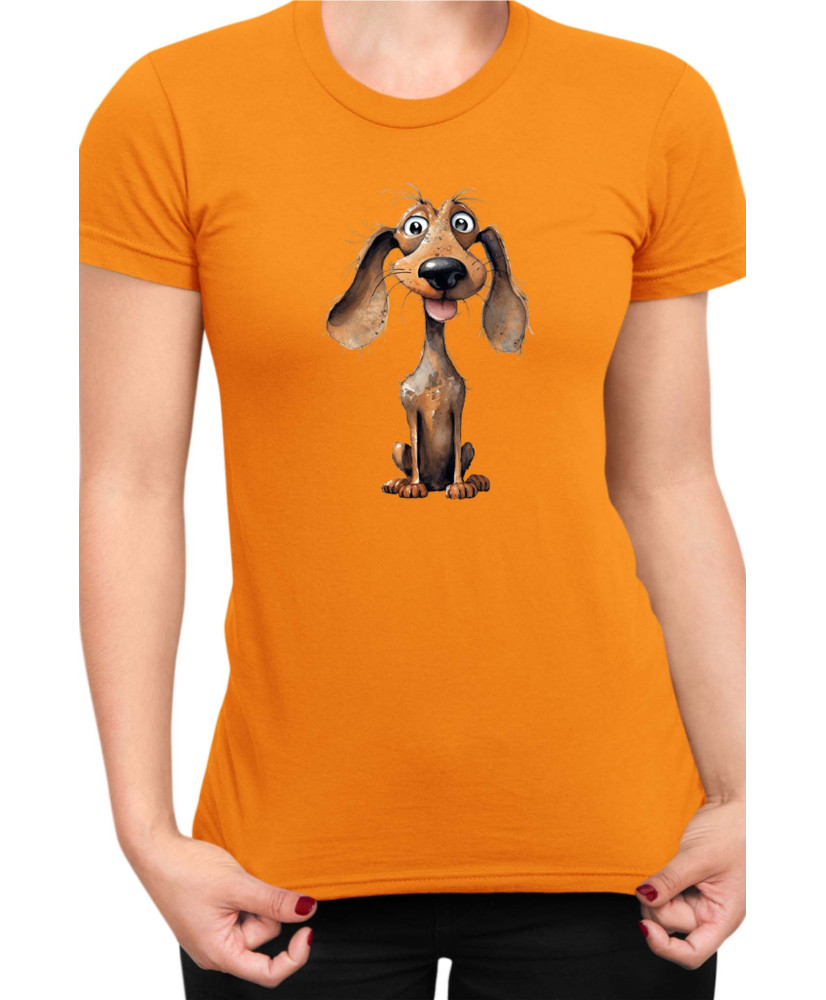 Дамска Тениска Funny Dogs Breeds Dachshund 01