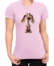 Дамска Тениска Funny Dogs Breeds Dachshund 01