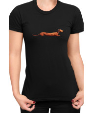 Дамска Тениска Funny Dogs Breeds Dachshund 02
