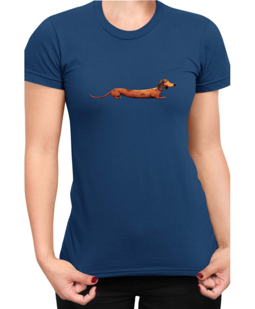 Дамска Тениска Funny Dogs Breeds Dachshund 02
