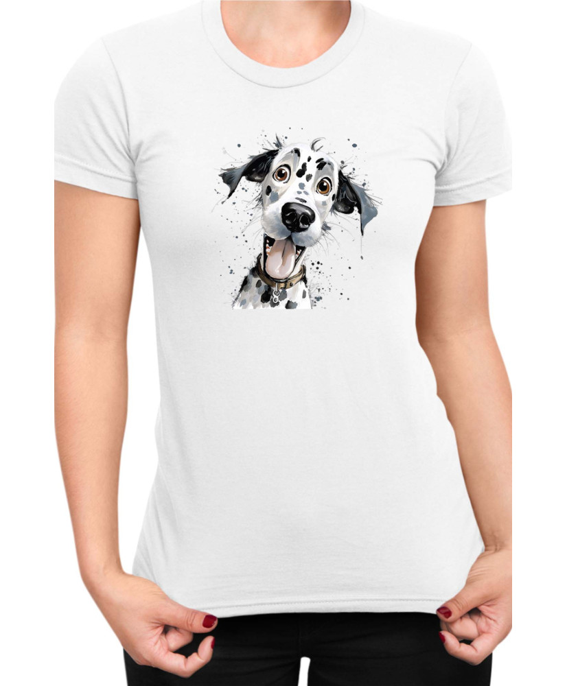Дамска Тениска Funny Dogs Breeds Dalmatian