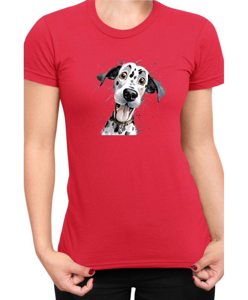 Дамска Тениска Funny Dogs Breeds Dalmatian