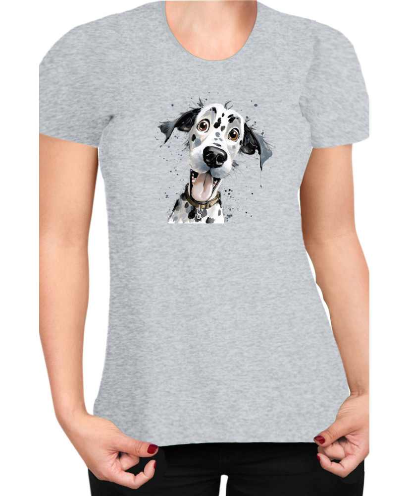 Дамска Тениска Funny Dogs Breeds Dalmatian Дамска Тениска Funny Dogs Breeds Dalmatian