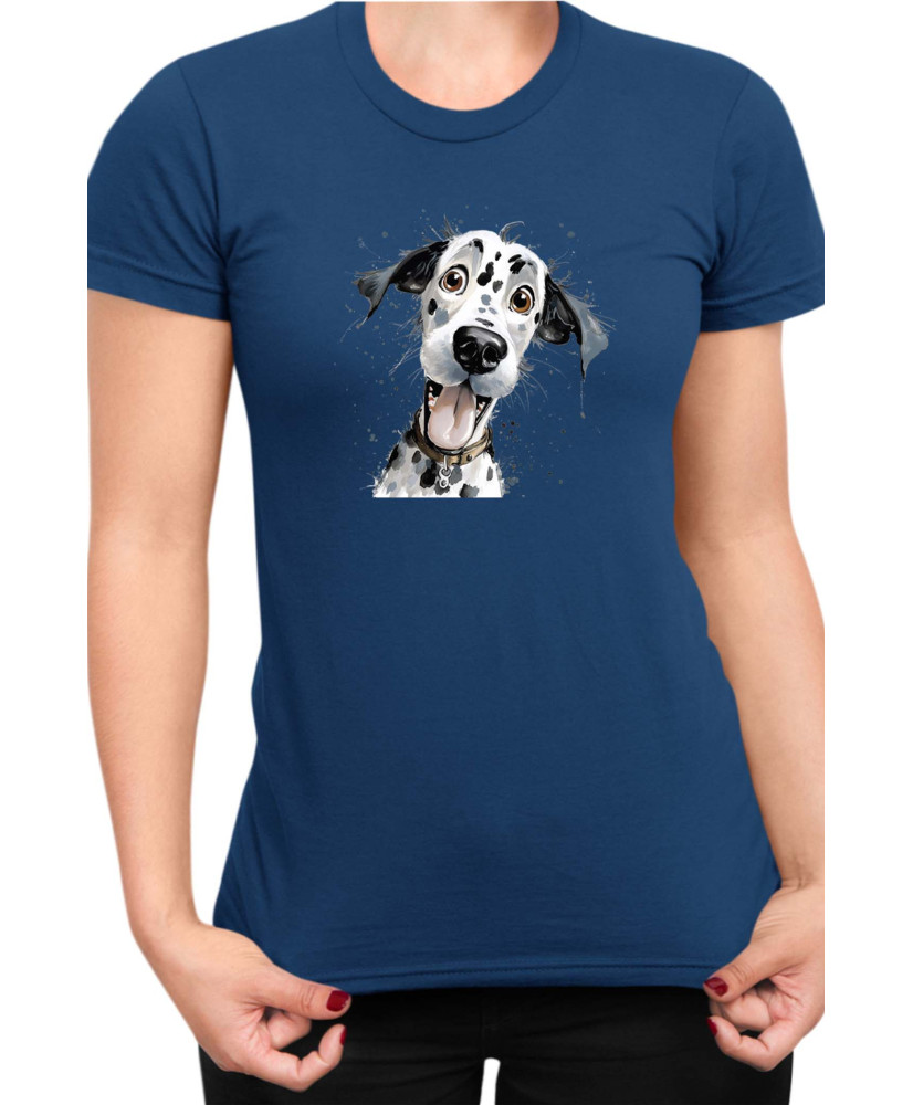 Дамска Тениска Funny Dogs Breeds Dalmatian