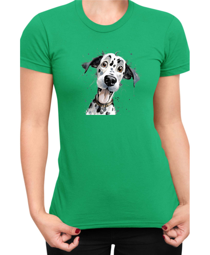 Дамска Тениска Funny Dogs Breeds Dalmatian